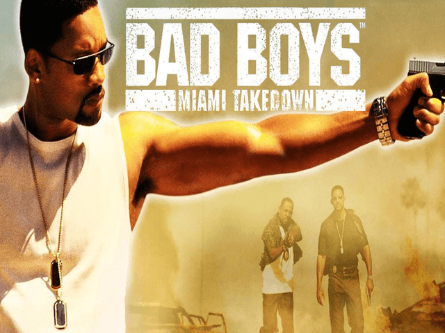 Bad Boys Miami Takedown title screen for Xbox